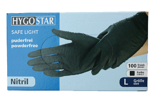 Nitrile Gloves Black Nitrile Size M Gloves Disposable Gloves Examination Gloves powder free latex free non-sterile Box of 100 pieces 